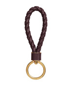 Braided Leather Key Ring
